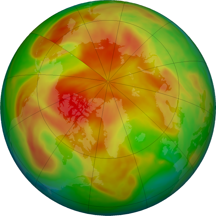 Arctic ozone map for 14 April 2022